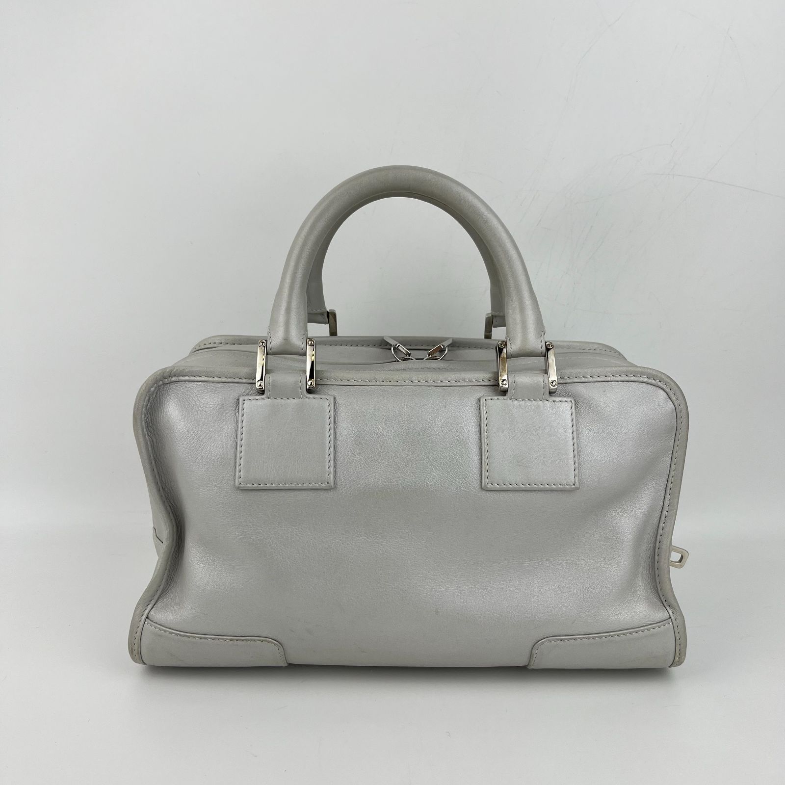 LOEWE ロエベ アナグラム アマソナ28 ハンドバッグ ホワイト