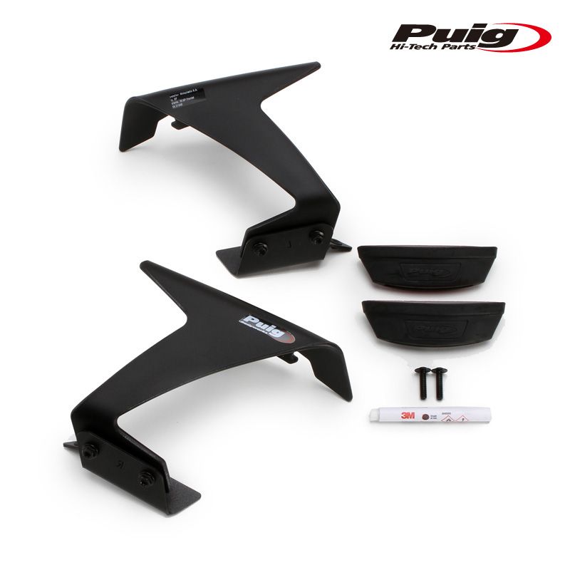 Puig 21570J DOWNFORCE RACE SIDE SPOILERS [MATT BLACK] BMW S1000RR