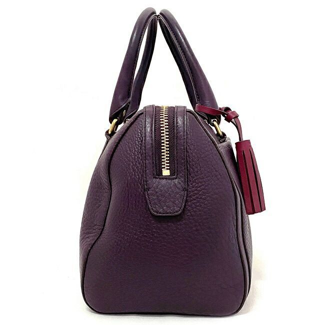 コーチ ミニ ボストン バッグ レガシー ヘイリー サッチェル パープル