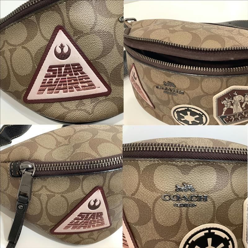 新品　COACH コーチ　スターウォーズ　コラボ　バッグ　ボディーバッグ　パッチ ◼︎COACH コーチ スターウォーズ コラボ ボディバッグ ウエスト
