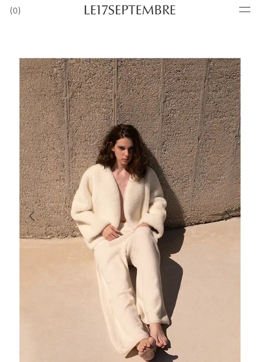 le17septembre SHEARLING JACKET in WOOL