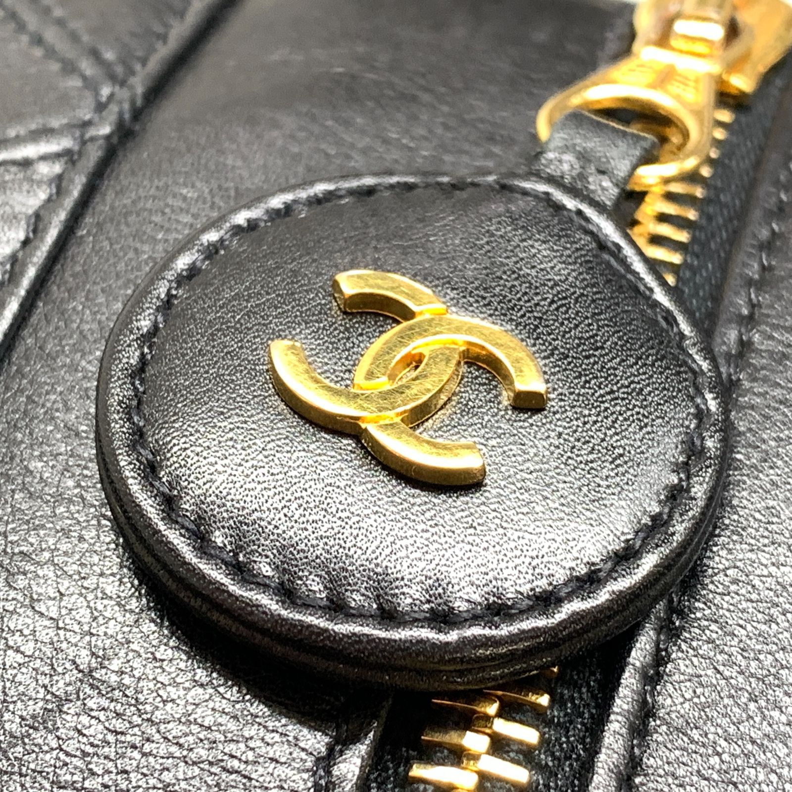 ①【箱・カード付き】CHANEL シャネル ビコローレ ラムスキン バニティ シャネル CHANEL ビコローレ バニティ バッグ ラムスキン