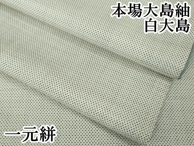 平和屋本店□極上 本場大島紬 白大島 一元絣 逸品 DZAA3935kh5 - メルカリ