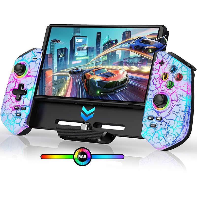Amazon.co.jp: スイッチ コントローラー 7色RGBライト 携帯