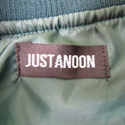 中町兄妹 justanoon スタジャン 中町兄妹のブランド JUSTANOON スタジャン グリーン LF （MFL98