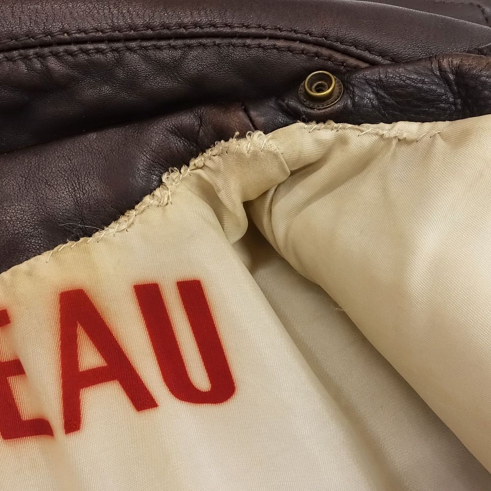 USED レザーブルゾン ほぼ未使用 ブラウンレザー FREDY&GLOSTER