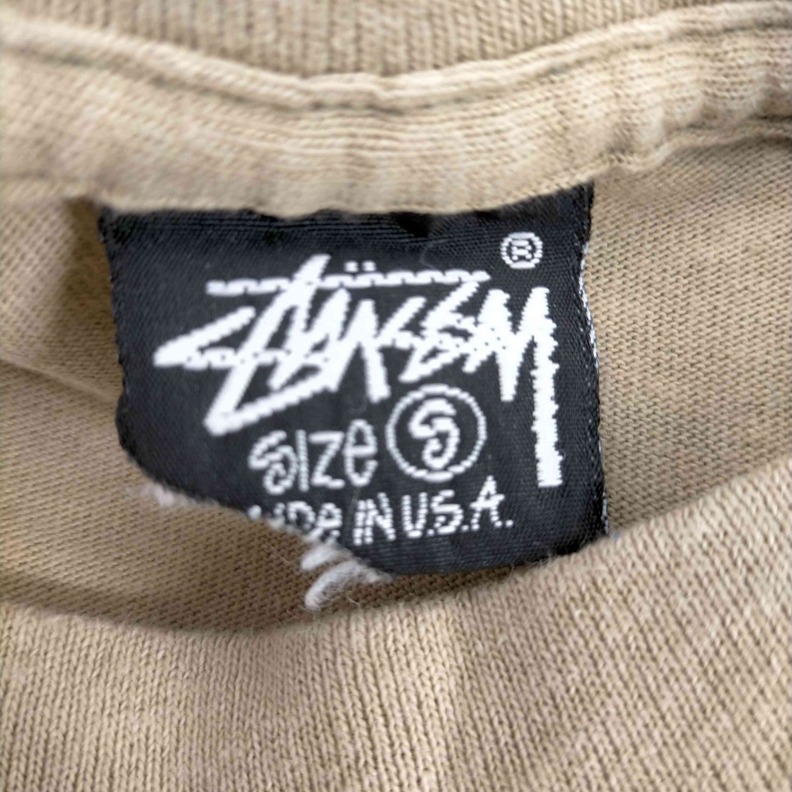 ステューシー Stussy OLD STUSSY 黒タグ USA製 クラウン 両面プリントT