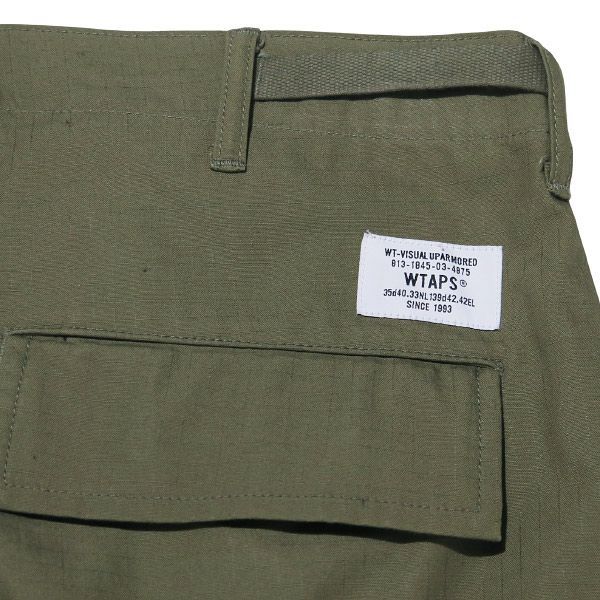 WTAPS ダブルタップス 23SS MILT2301/TROUSERS/COTTON.RIPSTOP 231WVDT