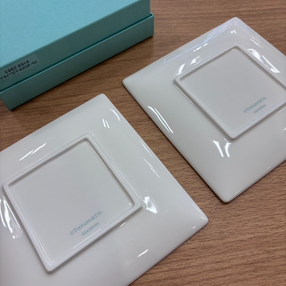 Tiffany＆Co ティファニー ブルーボウデザートプレート 2枚セット
