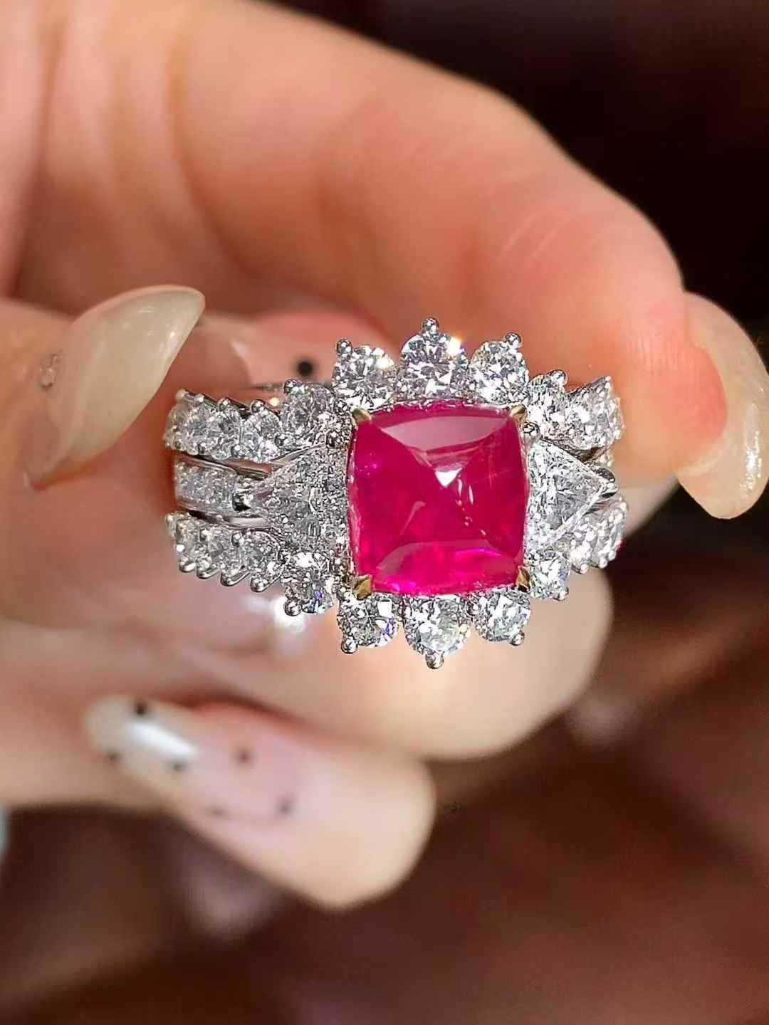 f様 アリゾナターコイズ ピンクモアサナイト リング 16号 f様 アリゾナターコイズ ピンクモアサナイト リング 16号