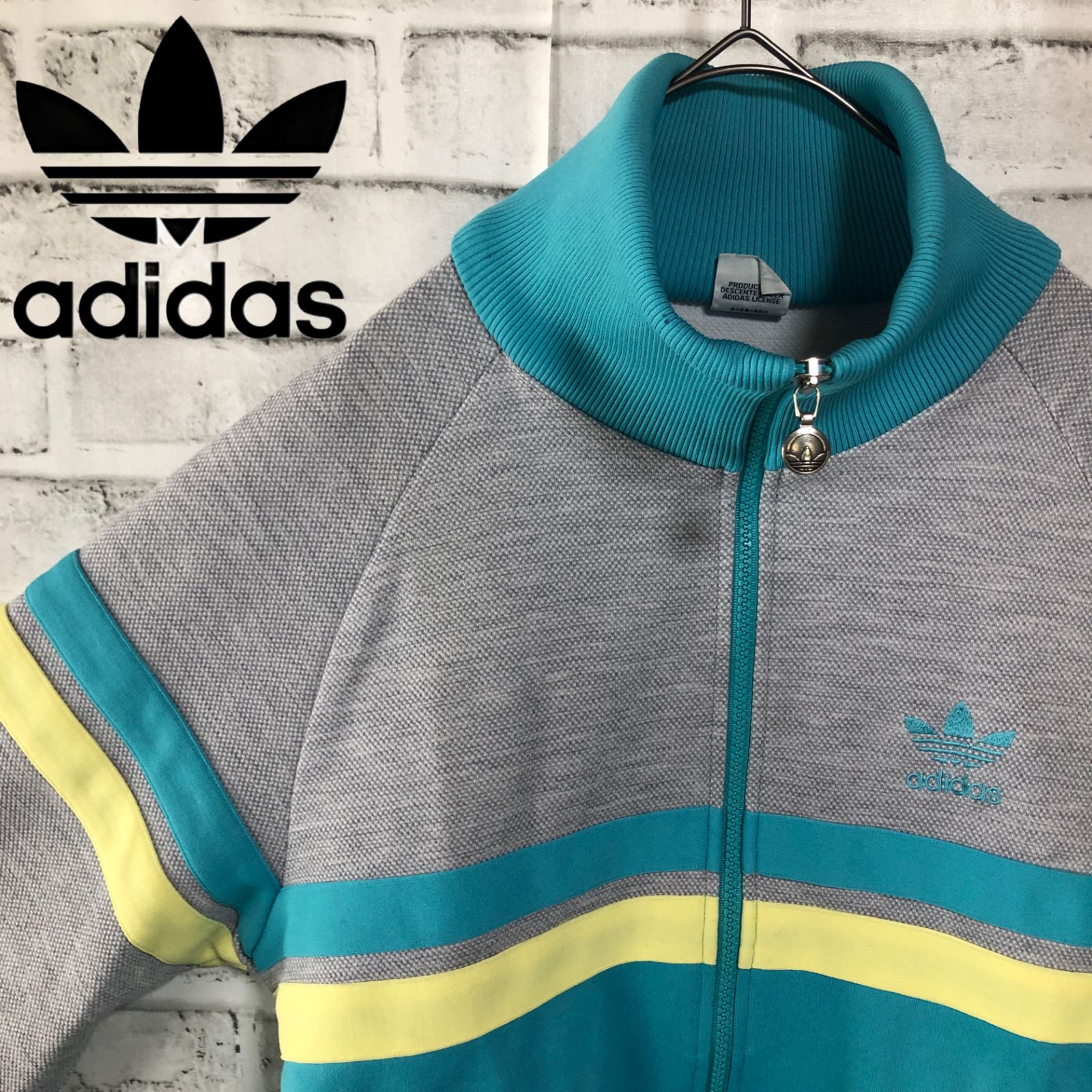 80s⭐️adidas トラックジャケット/ジャージ M 西ドイツ🇩🇪 トレ