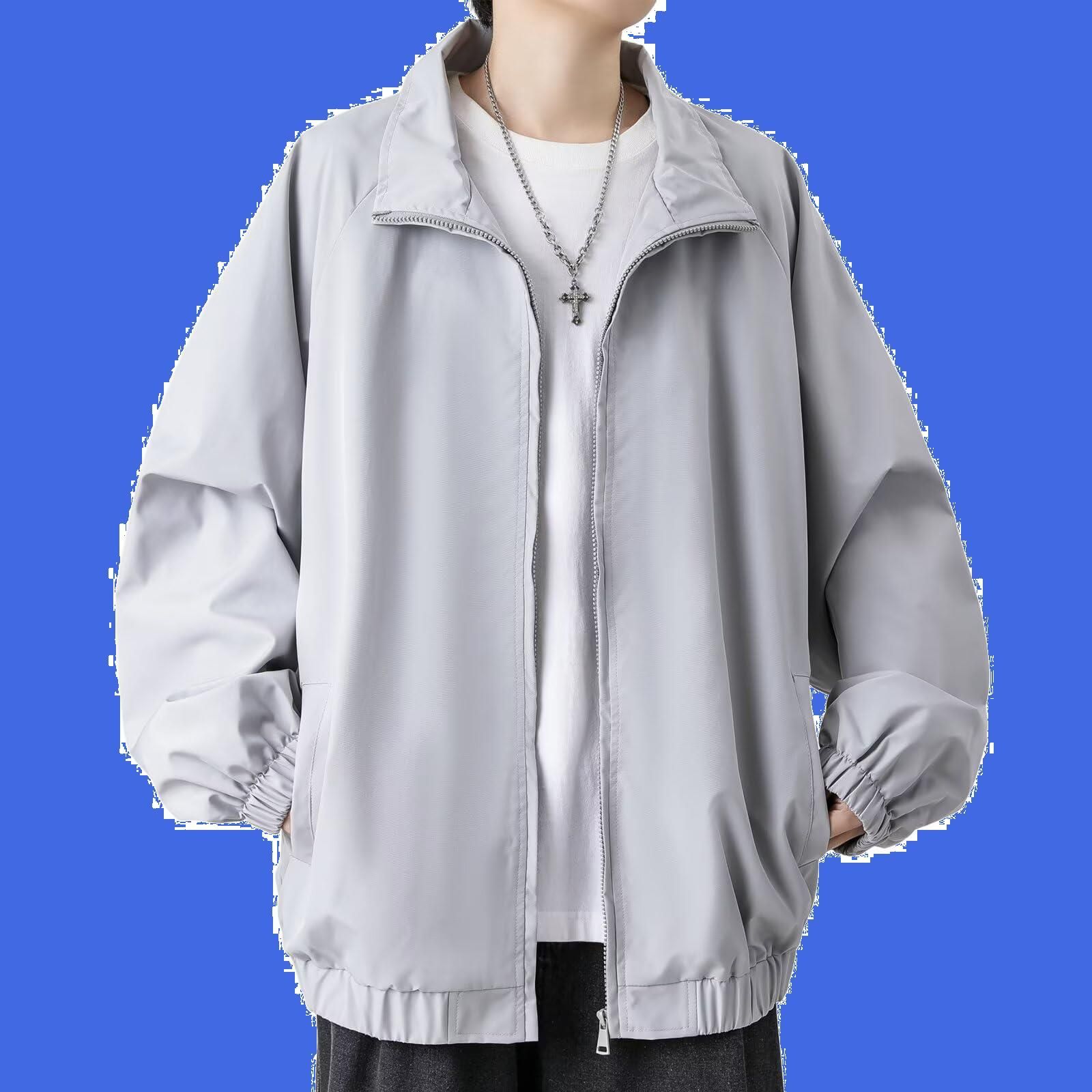 秋 春 キャンプ 釣り 登山 ウンテンパーカー 軽量 冬 ジャンパー アウトドア 上着 薄手 大きいサイズ アウター メンズ メンズ ブルゾン 防風 撥水 マウンテンジャケット ウィンドブレーカー [Ｋａｙｉｙａｓｕ]