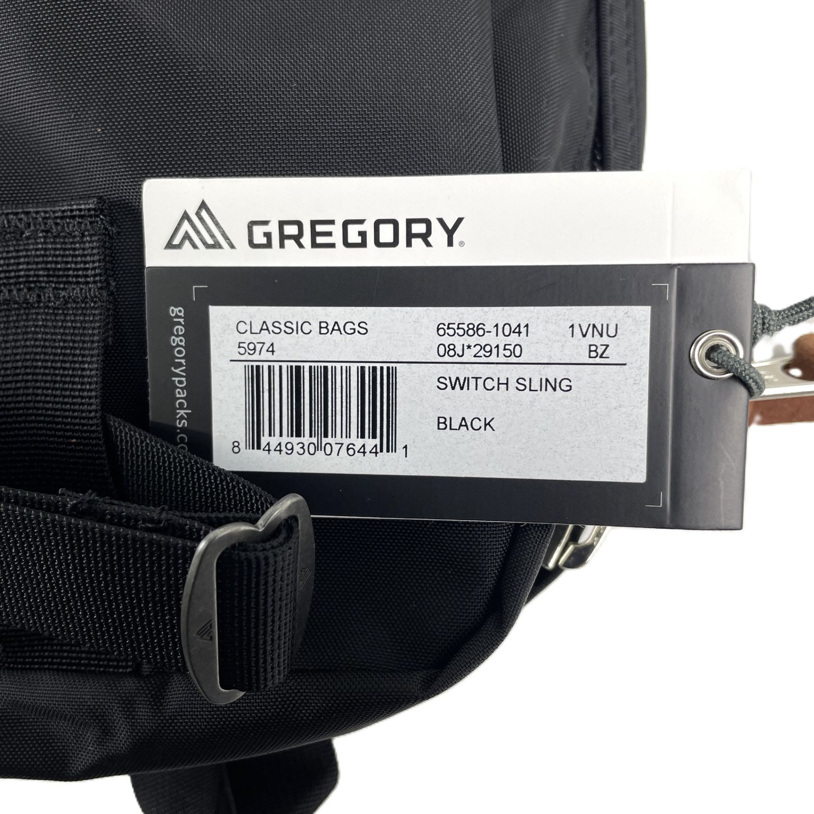 必要最低限 GREGORY グレゴリー 65586-1041 SWITCH SLING スウィッチスリング ボディバッグ ショルダーバッグ ブラック タグ付 高級感