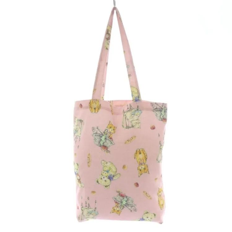 新品】 yukiemon ユキエモン テキスタイル丈長BAG まぜませ ピンク