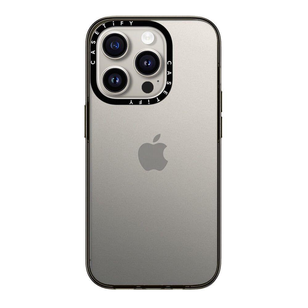 数量 コンパクト iPhone 15 Pro ケース MIL規格準拠 2x CASETiFY MIL-STD-810G | 1.2mからの落下テストをクリア - クリア ブラック