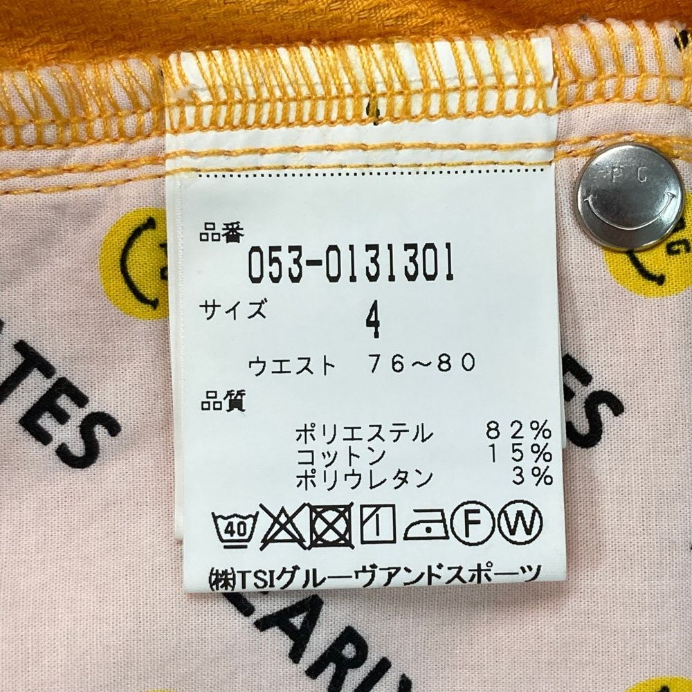安定した サイズ 4 PEARLY GATES パーリーゲイツ ストレッチパンツ オレンジ系 240101453133 ゴルフウェア メンズ ストスト