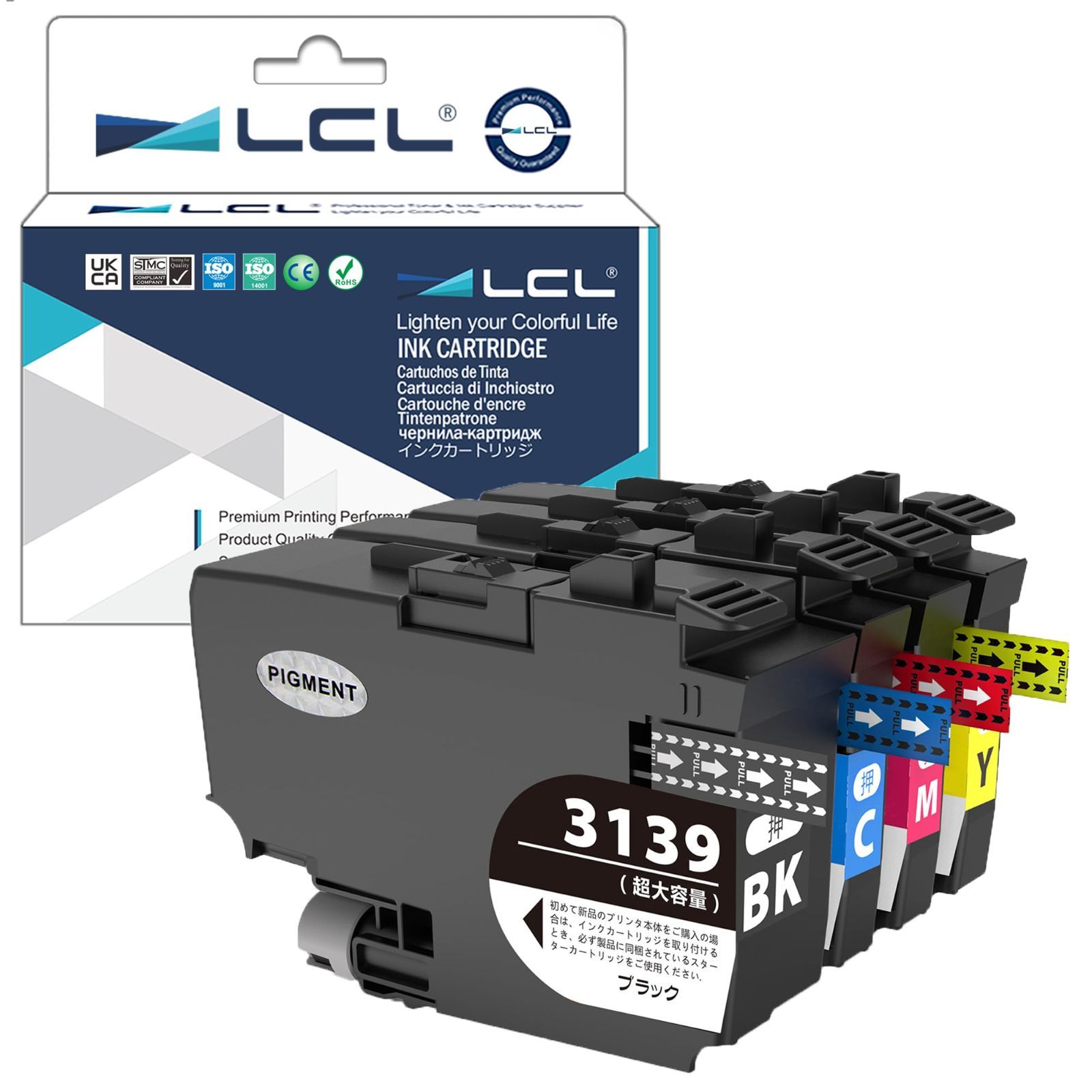 LC3139-4PK ブラザー用 LC3139BK ブラザー LC3139 : ブラック 互換 