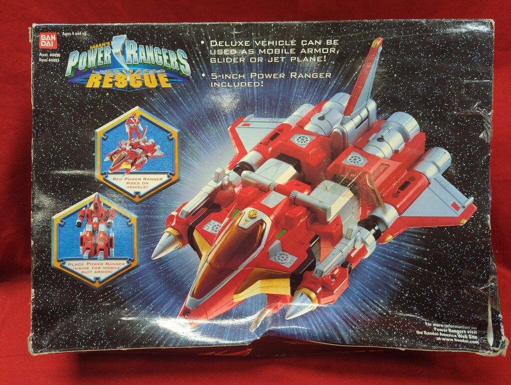 BANDAI POWER RANGERS LIGHTSPEED RESCUE DELUXE RED MOBILE ARMOR