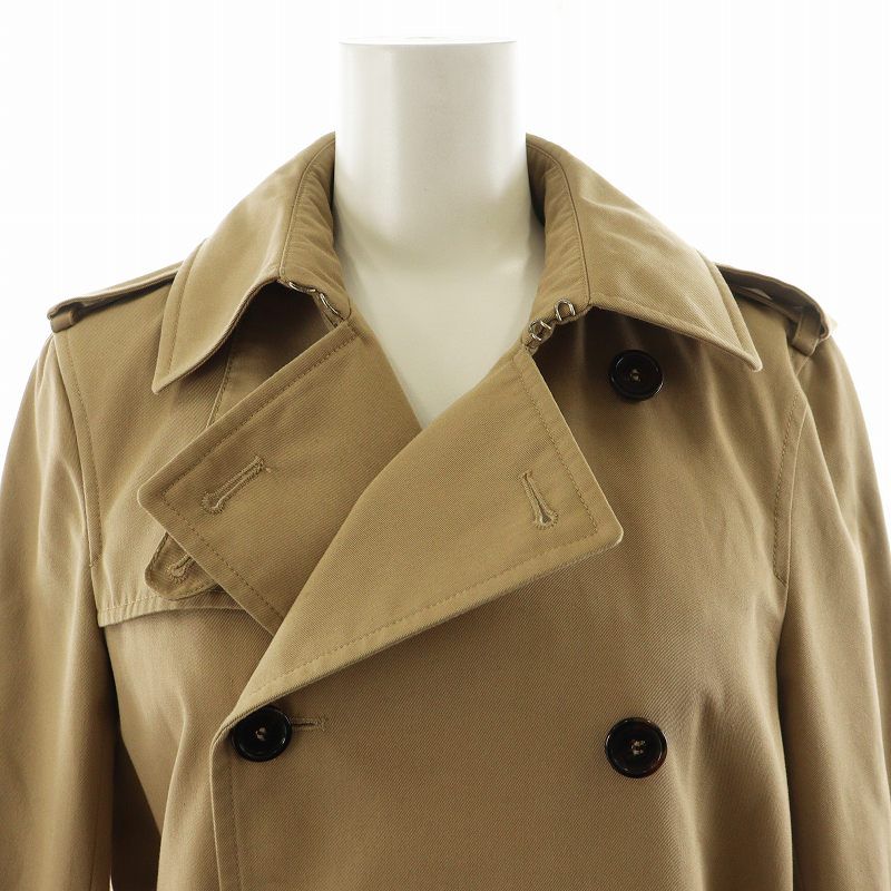 サンローラン　ショートトレンチコート ベージュ