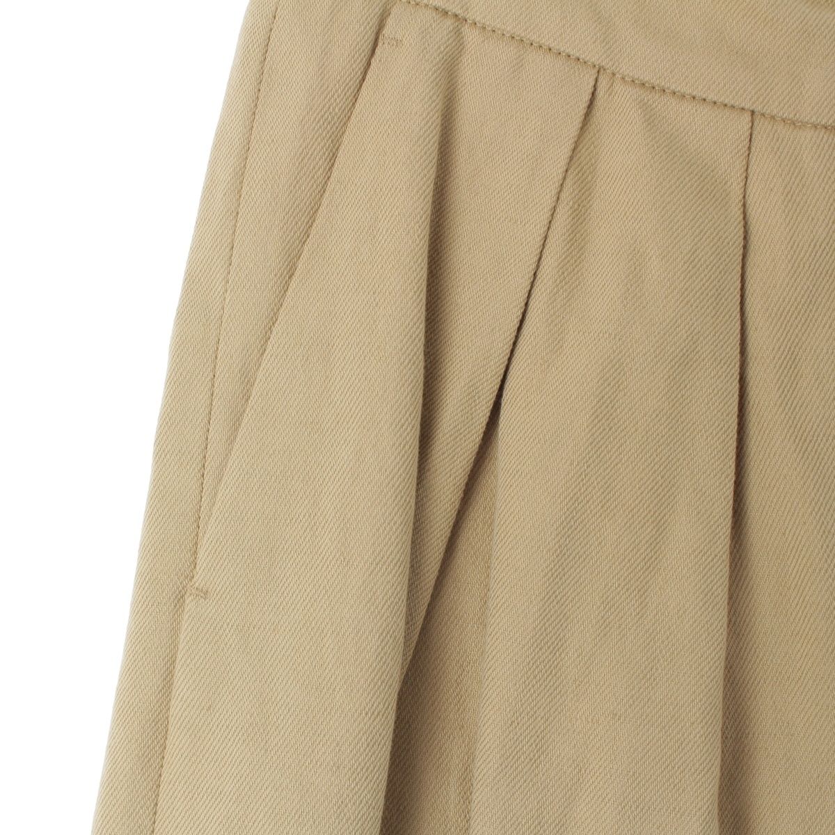 ドリスヴァンノッテン コットン リネン ワイド パンツ ボトムス ベージュ 36 DECORATOM_COM_BR
