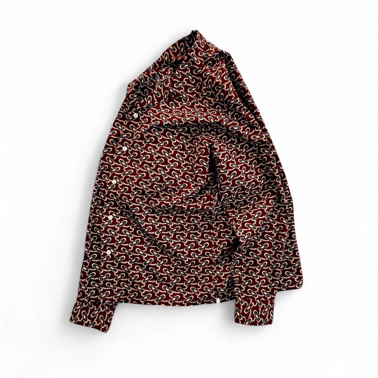 モヒート　mojito アブサンシャツ　L ウール　千鳥格子 ハンドトゥース MOJITOMOJITO for MAIDENS SHOP \u201cABSHINTH SHIRT by INDIVIDUALIZED