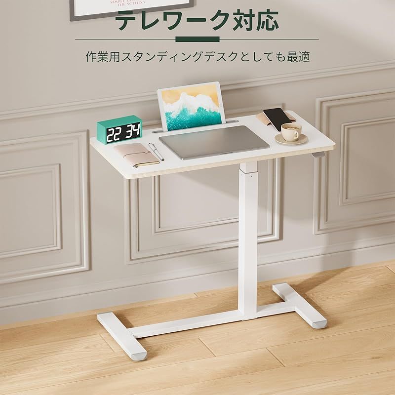 サンワダイレクト スタンディングデスク卓上 MR141W｜置くだけでデスク