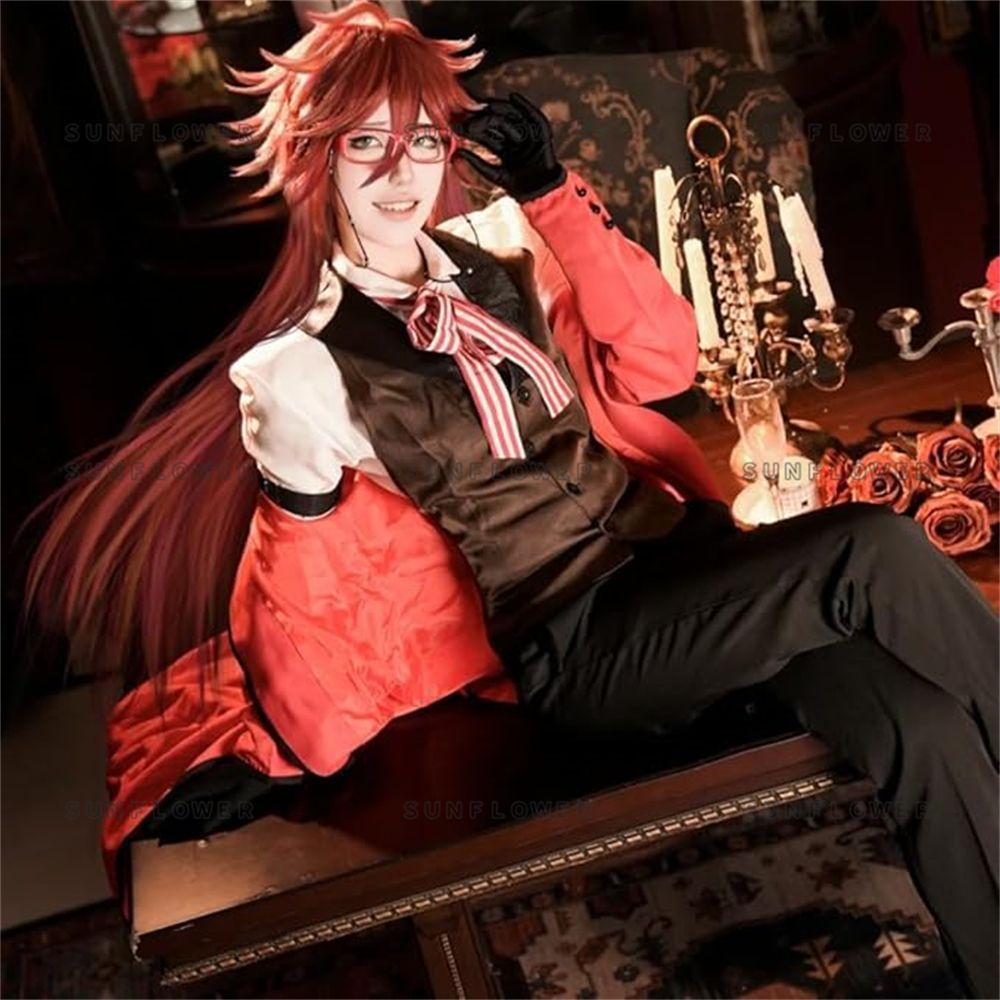 黒執事 グレル サトクリフ アニメ版 コスプレ衣装 黒執事 グレル