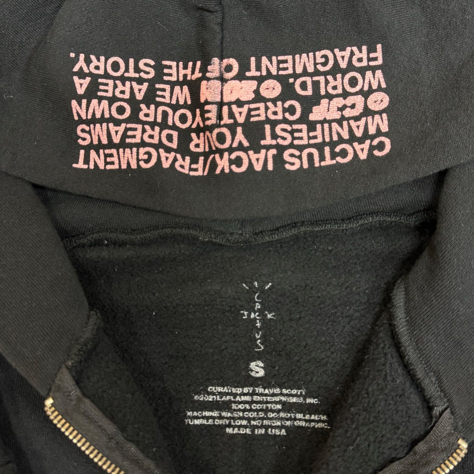 Cactus Jack × Fragment Design Sunrise Zip Up Sweat Hoodie ジップ 