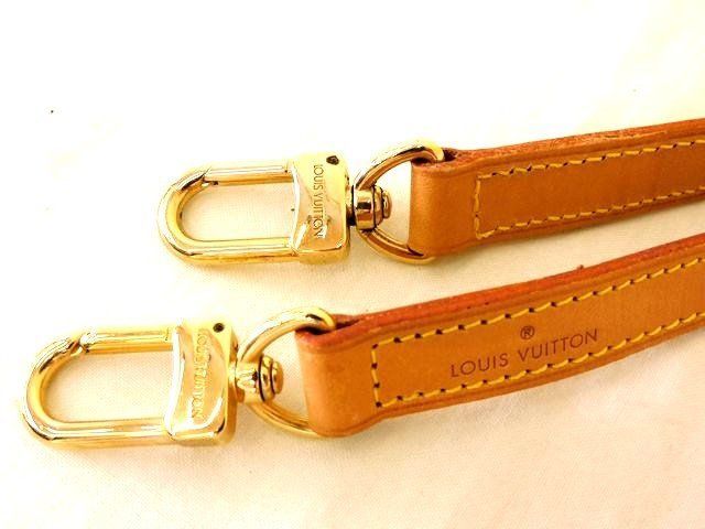 ヴィトン ショルダーストラップ ヌメ革 幅 1.6cm 100cm モノグラム バッグ Louis Vuitton □ 7J
