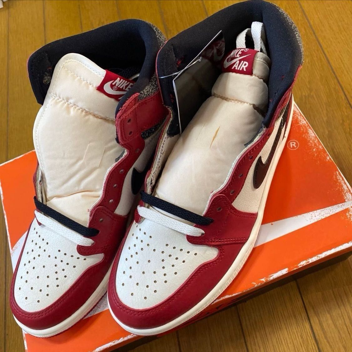 Nike Air Jordan 1 High OG Chicago ナイキ エア ジョーダン1 シカゴ Lost and Found ロスト アンド  ファウンド SNKRS 当選 購入品 新品 未使用 送料無料 人気モデル 正規品 - メルカリ