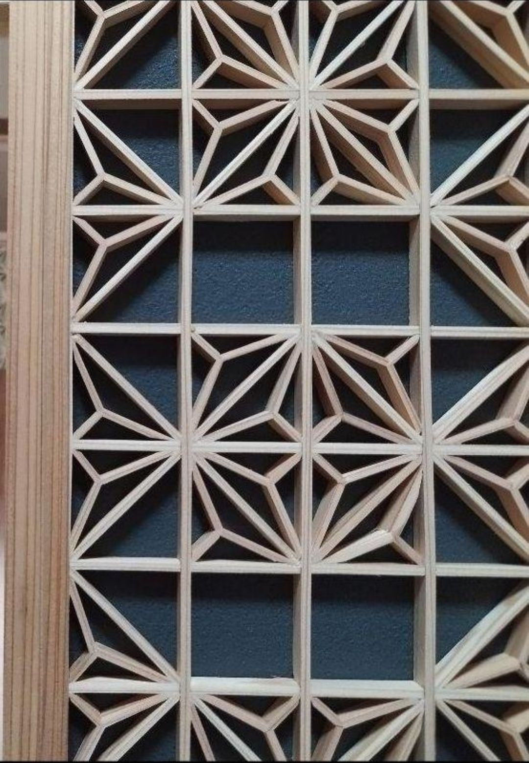 114 麻の葉組子 2 枚一組 木製額縁 【公式通販】