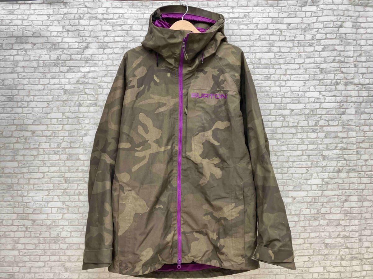 スノーボードジャケット Burton Dunmore Jacket ダンモアジャケット サイズM カーキ 迷彩 ミリタリー柄 バートン メンズ