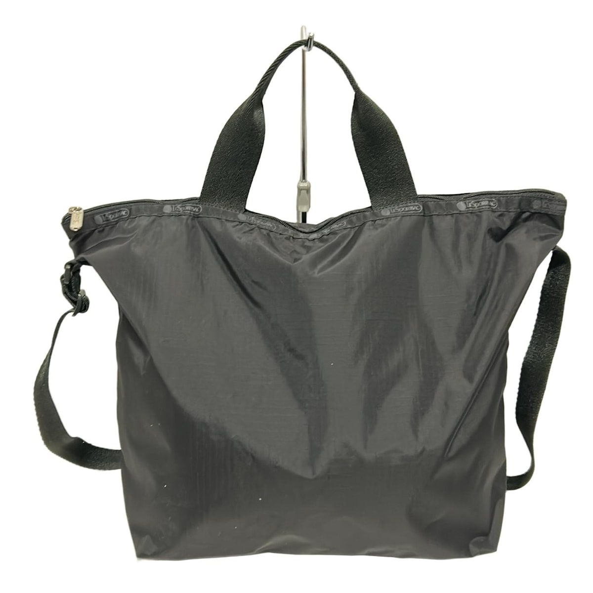 特別セーフ LESPORTSAC(レスポートサック) ショルダーバッグ美品 - 黒 2way 旅行かばん・小分けバッグ