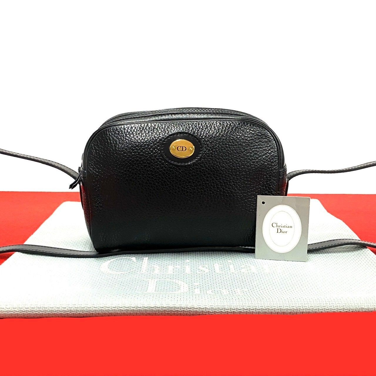 ほぼ未使用 Christian Dior クリスチャンディオール ロゴ 金具 ほぼ未使用 Christian Dior クリスチャンディオール ロゴ 金具