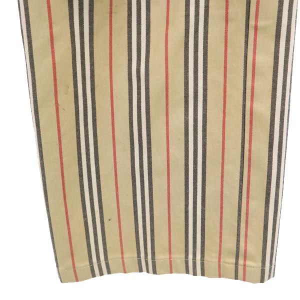 バーバリーゴルフ 三陽商会 日本製 ストライプ ゴルフ パンツ 7 ベージュ系 BURBERRY GOLF レディース バーバリーゴルフ 日本製 三陽商会 ストライプ ゴルフパンツ 7