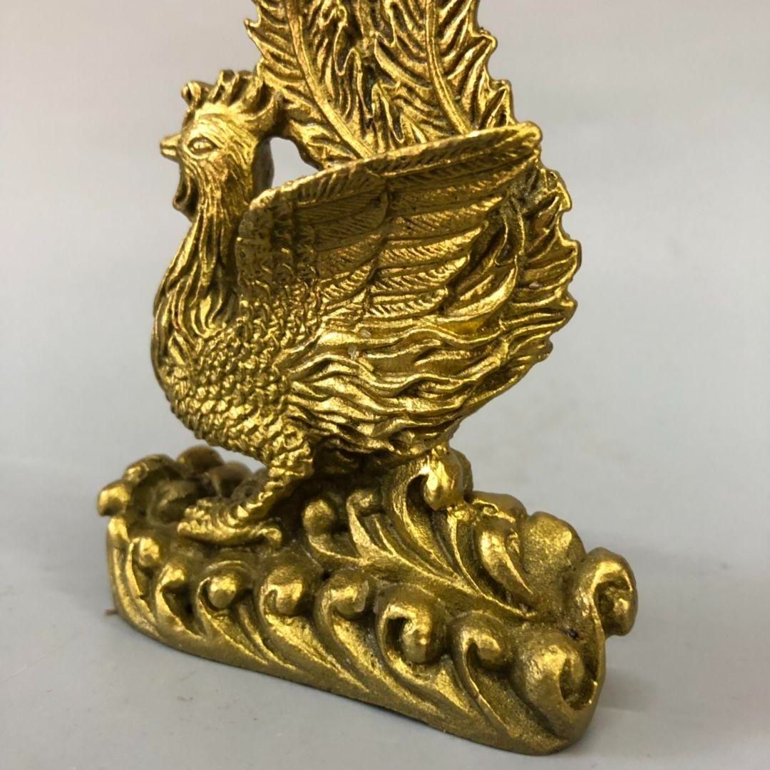 銅器 鳳凰 鳳来儀 客間 玄関 書架装飾品 工芸品 開運 風水 置物