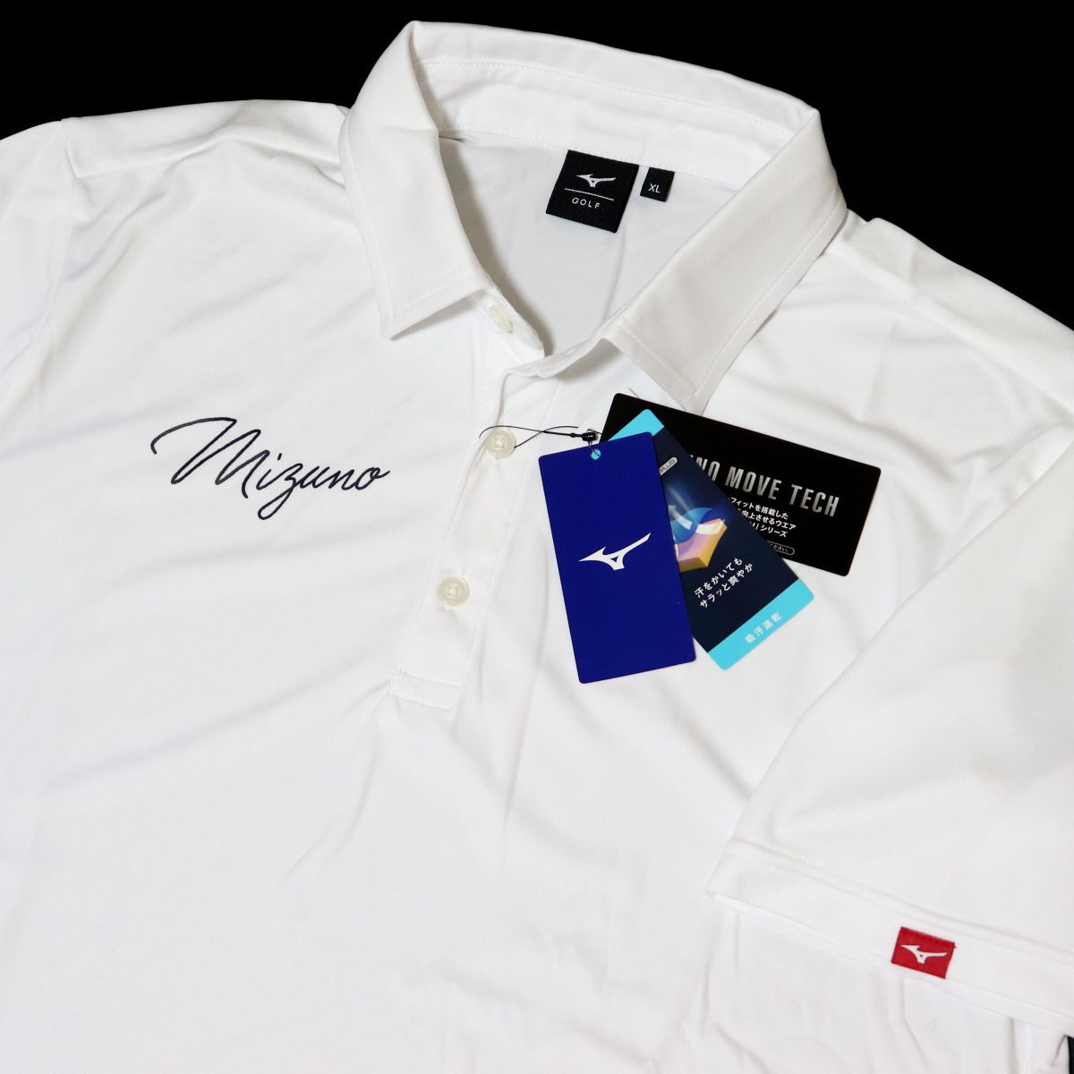 新品未使用　MIZUNO GOLFポロシャツ　2XL MIZUNO ミズノ ゴルフ メンズ 半袖 ポロシャツ バックプリント