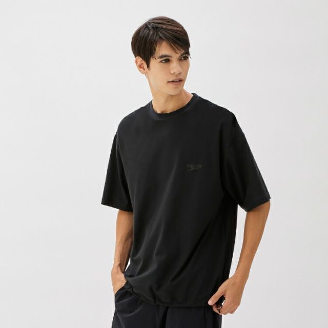 speedo スピード SF RUSH C T ブラック Mサイズ SF72332 K | スポーツ スポーツ用品 服 水着 スイムウェア メンズ 男性 トップス ラッシュガード ラッシュTシャツ 水陸両用ウエア 環境配慮型素材 UVカット タウン アスレジャ