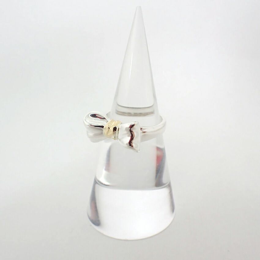 ティファニー 925/750 リボンリング /8号/g502-43 - メルカリ 