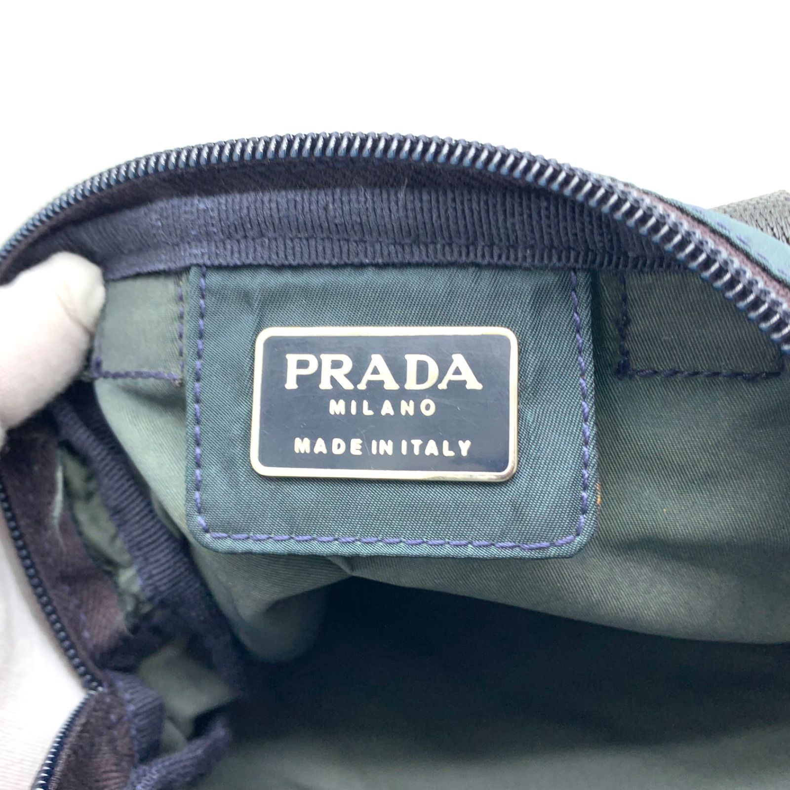 PRADA ミニ リュックサック テスート 三角ロゴ シルバー金具 ナイロン