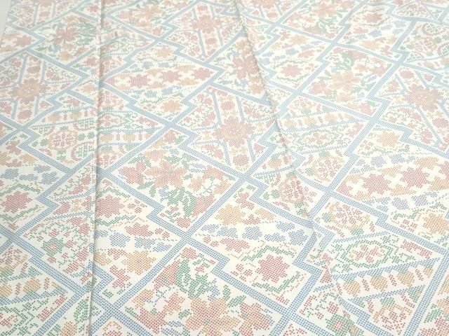 平和屋着物□本場大島紬 7マルキ 松皮菱吉祥文 正絹 逸品 DAAV7453cd