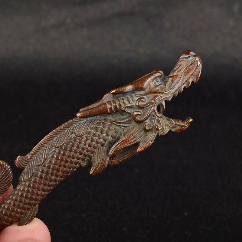 銅 細工 金魚ハスの葉ペン洗い 書道具 文房具 現代工芸品 美術品 置物 49729282-367F-4572-AC90-