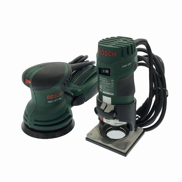 セット BOSCH ボッシュ 吸じんランダムアクションサンダー PEX220A N パワートリマー PMR500 DIY 木材加工 研磨 116114