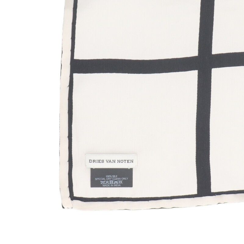 【ドリスヴァンノッテン】シルクスカーフ 高級美品☆ドリスヴァンノッテン スカーフ ショール シルク100% 刺繍