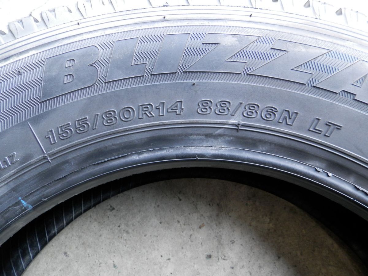 2025超人気！ 155 80R14 88 86N LT ブリヂストン BLIZZAK VL1 スタッドレスタイヤ 4本SET 冬タイヤ 人気のある