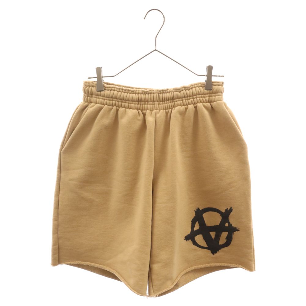 VETEMENTS (ヴェトモン) Anarchy logo shorts Caramel UE63SP261C アナーキーロゴ ショーツ  ハーフパンツ スウェット キャラメル ベージュ - メルカリ