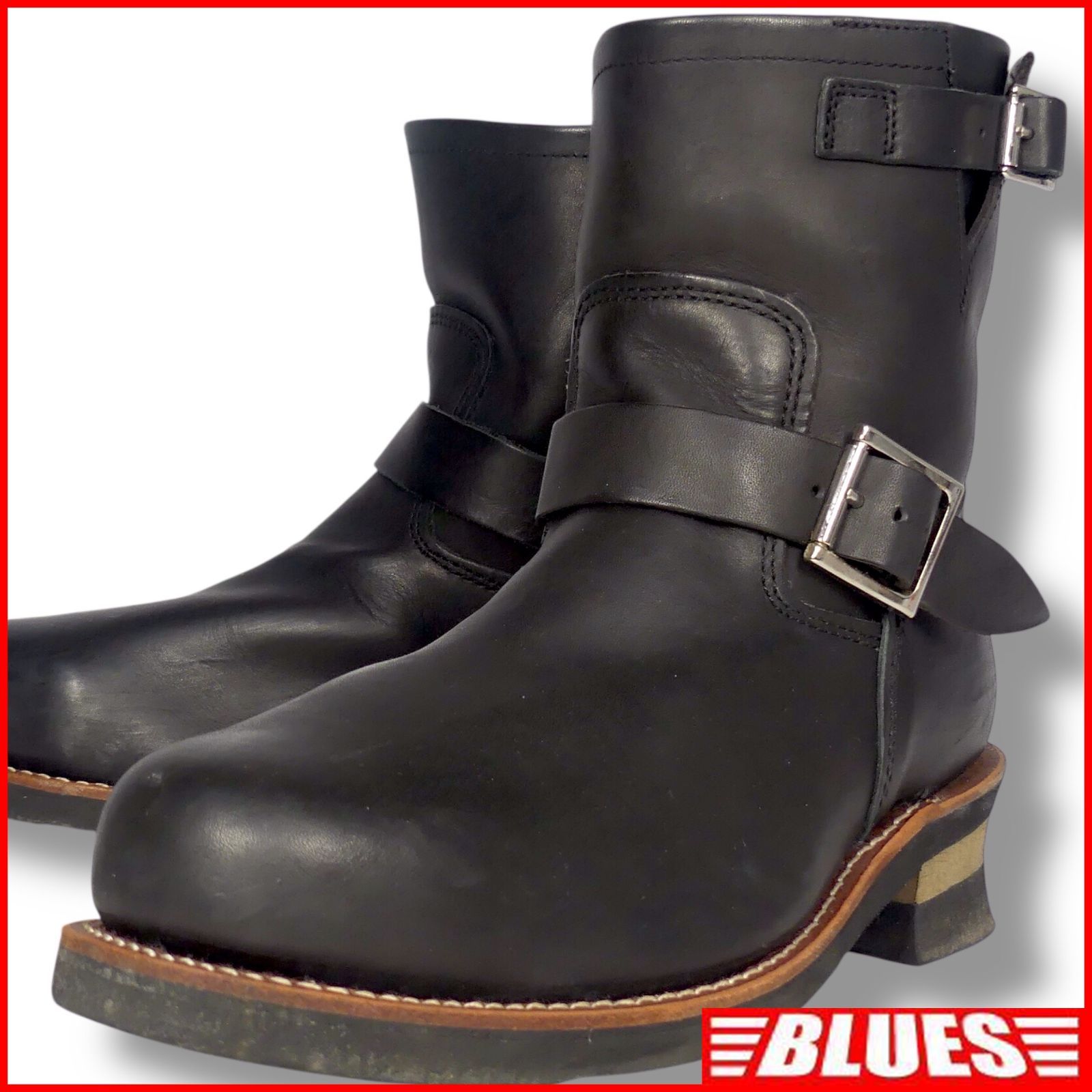 HAWKINS ホーキンス エンジニアブーツ 26.5 本革 ショート バイク