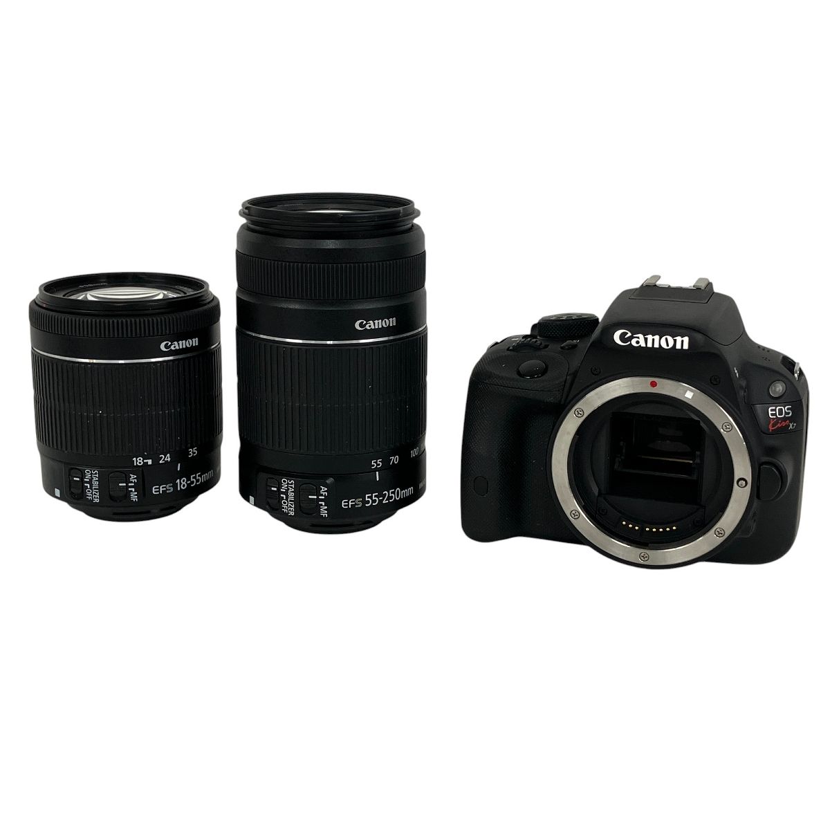 Canon DS126441 EOS KISS X7 デジタル一眼レフカメラ ダブル ズーム レンズ キット Y9954937
