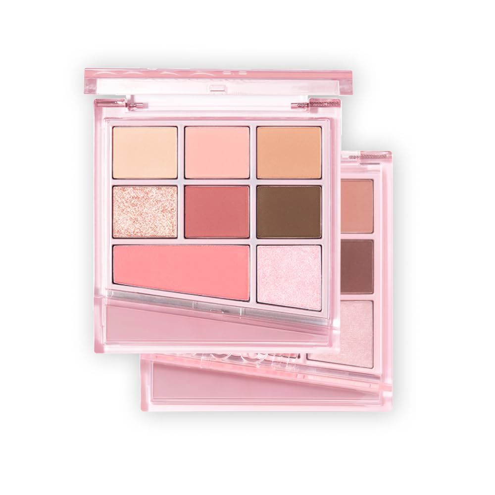 espoir リアルアイパレット オールニュー 3号 ロージーBB 5.9g REAL EYE PALETTE ALL NEW 8色アイシャドウ パレット ラメ パール マット 韓国コスメ エスポア公式 [ロージーBB]