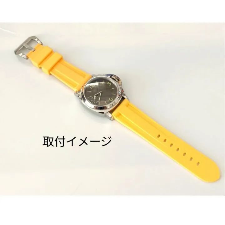 PANERAI レザーベルト イエロー 24mm/22mm